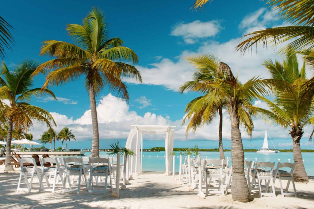 Blue Haven Destination Wedding Beach Set Up